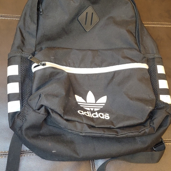 Adidas Men's Backpack in Black with White Accents - Picture 1 of 5